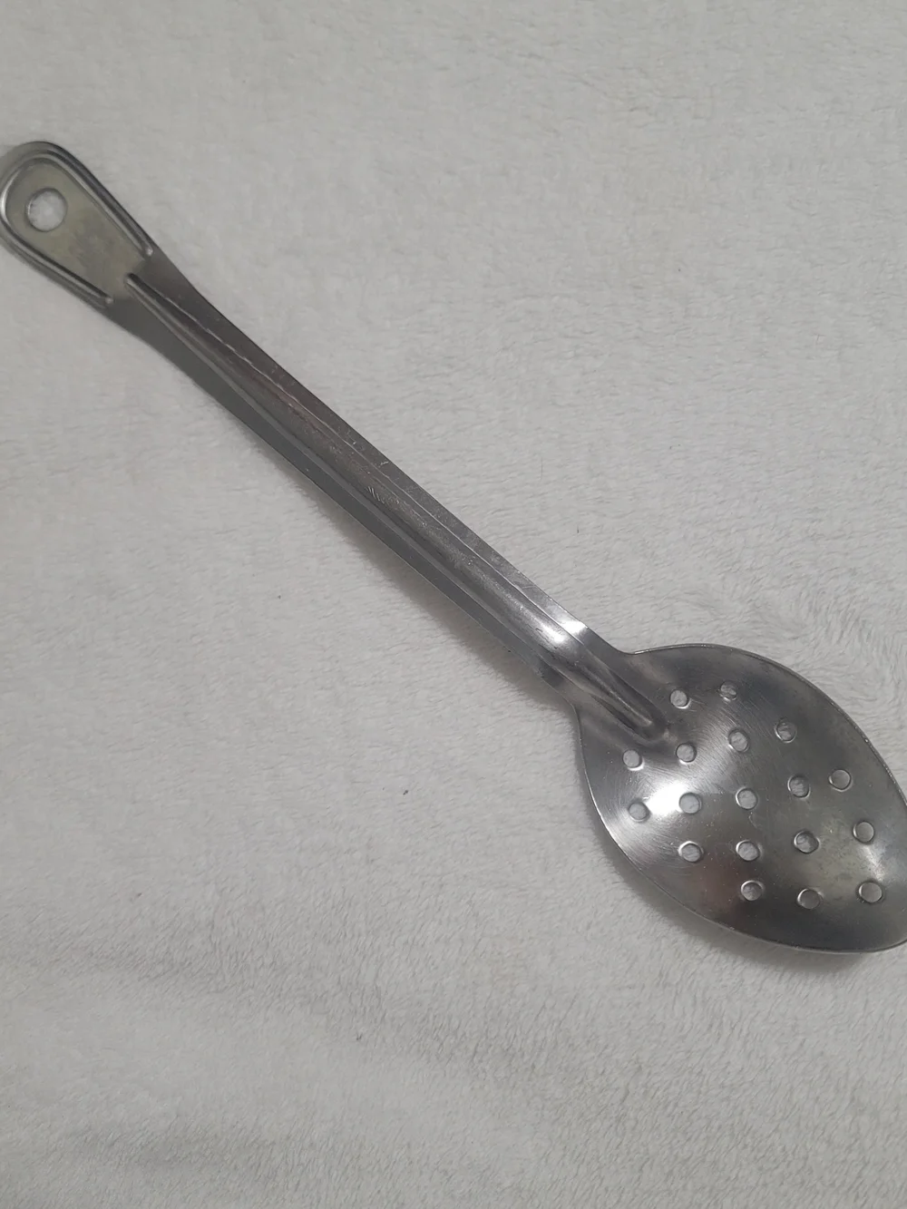 Vintage Large Steel Bloomfield Cooking Slotted Spoon Japan Great Usable Rare Htf